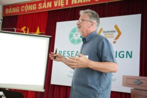 Former International Academic Advisor for Australia Awards Vietnam, Dr. David Annandale talking about turning a research into published articles