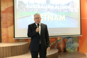 Australian Ambassador HE Mr Craig Chittick speaks at the launch of the Australian Alumni in Vietnam Strategy 2016 – 2021 on 20 December 2016 in Hanoi