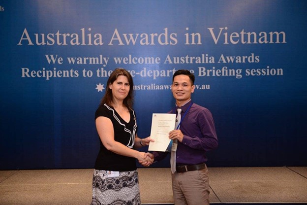 Mr Hoan received an Australia Awards scholarship in 2015. Photo credit: Dinh Xuan Hoan