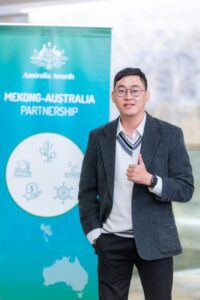 Nguyen Huu Huy Hoang (born 1996) is one of 55 new Australia Awards recipients this year.