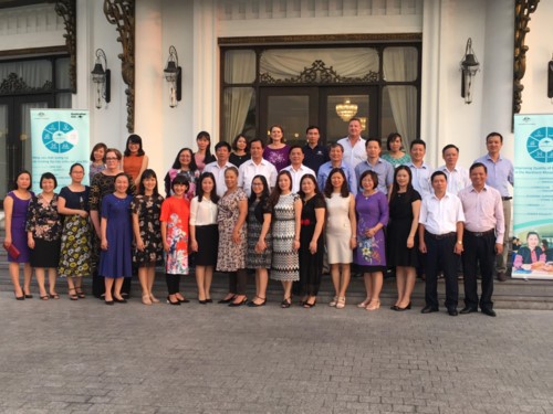 The course participants and University of the Sunshine Coast experts, Aus4Skills Program Officer at the Closing Ceremony.